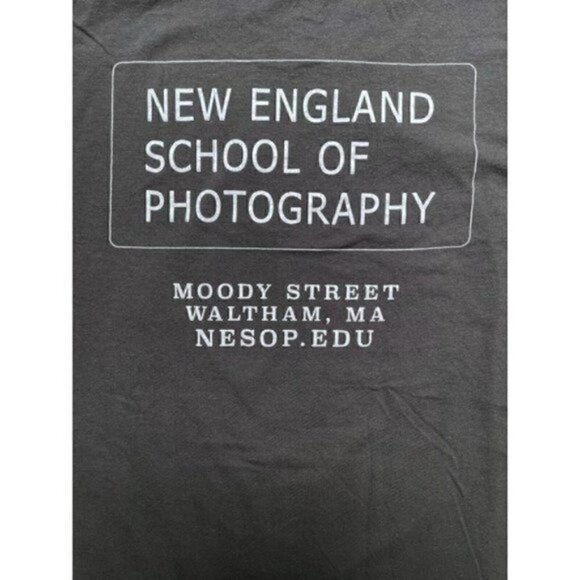 New England School Of Photography Short Sleeve Gray Graphic T Unisex Men's L - Picture 6 of 7